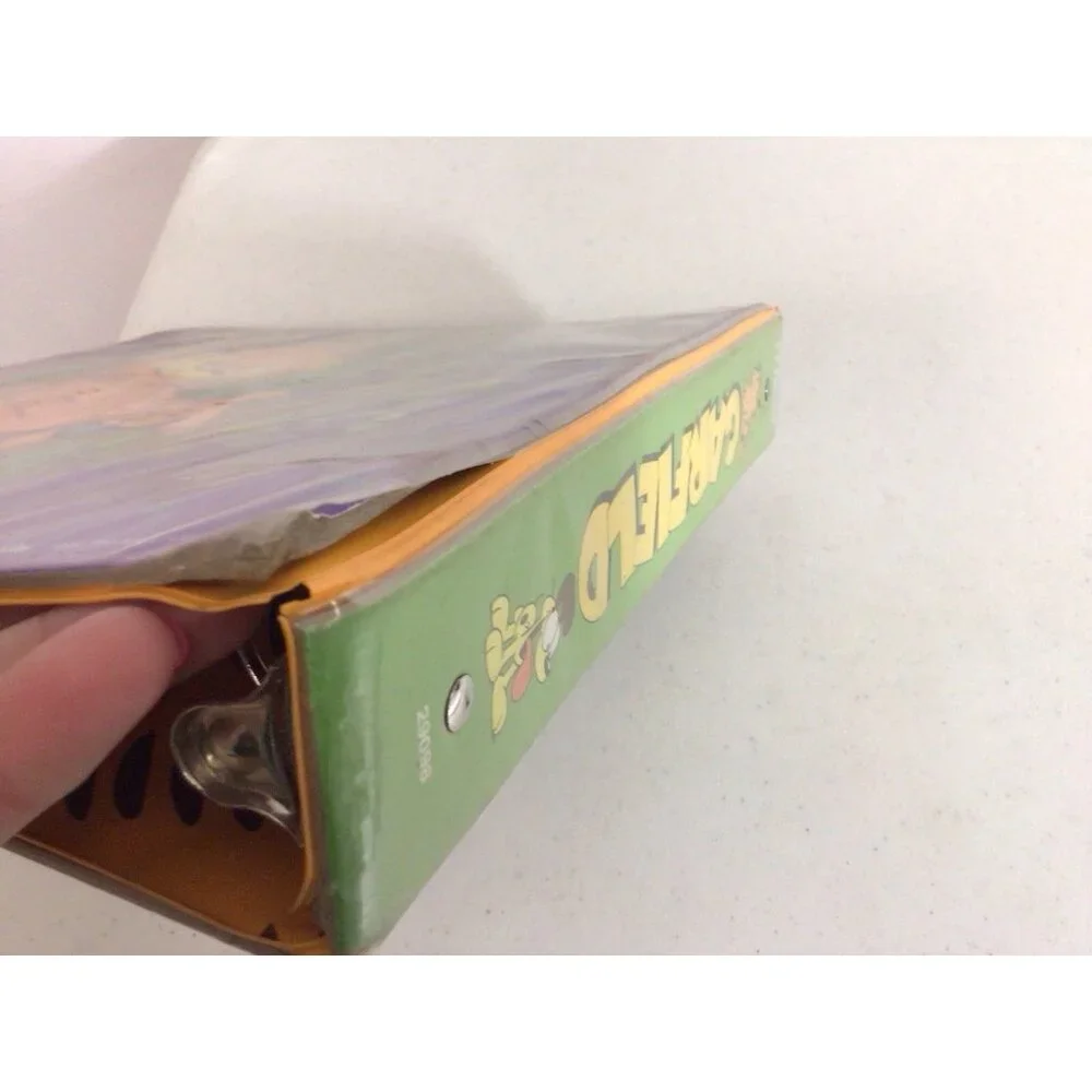 Vintage Garfield Mead 3-Ring Binder Planner Clipboard Metal Clip & Folders 1990s